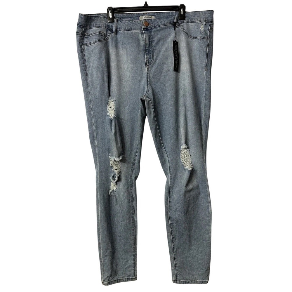 NWT Refuge Skin Tight Leggings‎ Womens Light Wash Jeans Denim Plus Size 20